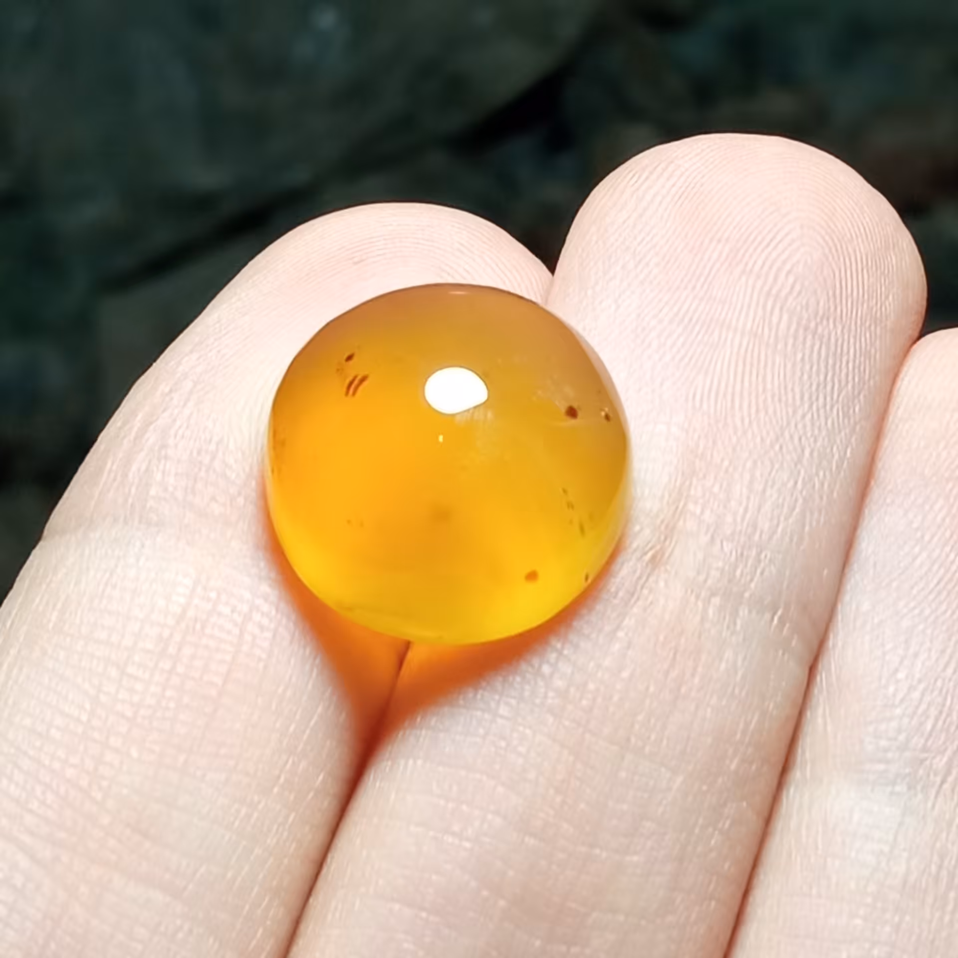 نگین عقیق زرد عسلی طبیعی بدون بهسازی مناسب ساخت انگشتر و ...