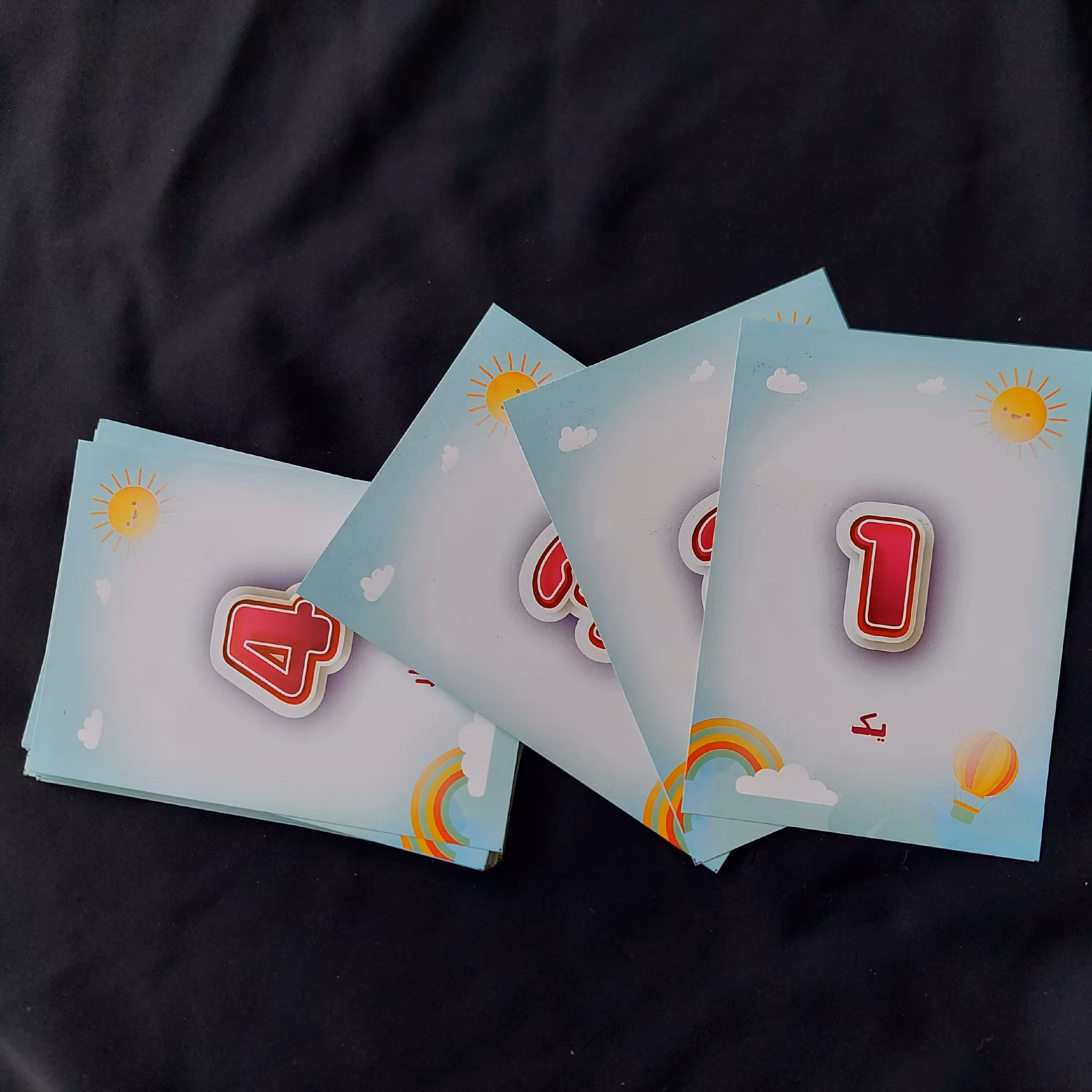 فلش کارت چرتکه انگلیسی 