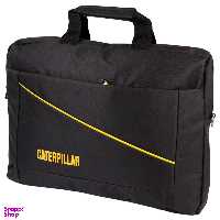 کیف لپ تاپ دوشی Caterpillar کد 1002 خط زرد مناسب لپ تاپ 15.6 اینچی