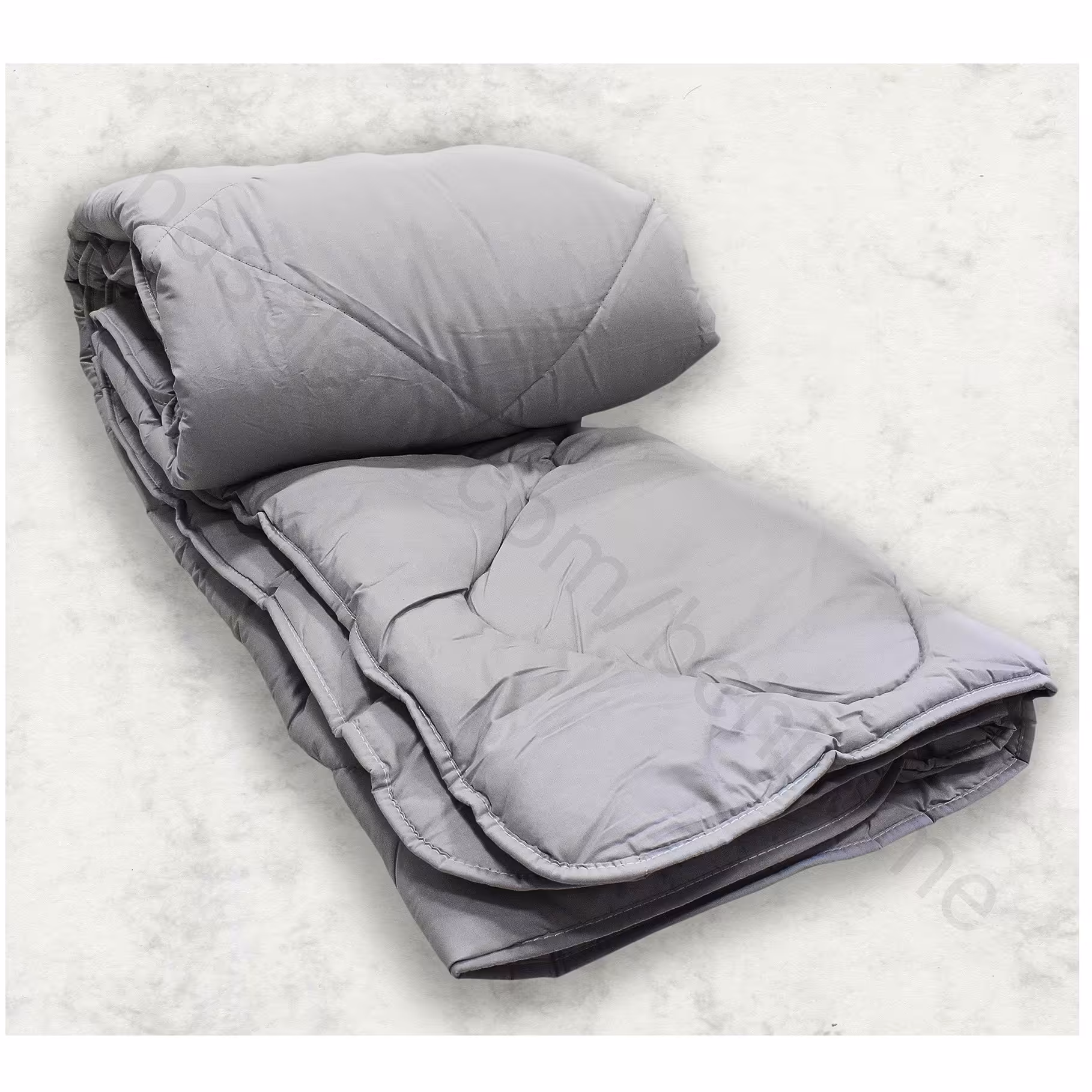 لحاف لایت هتلی دونفره رنگ طوسی 