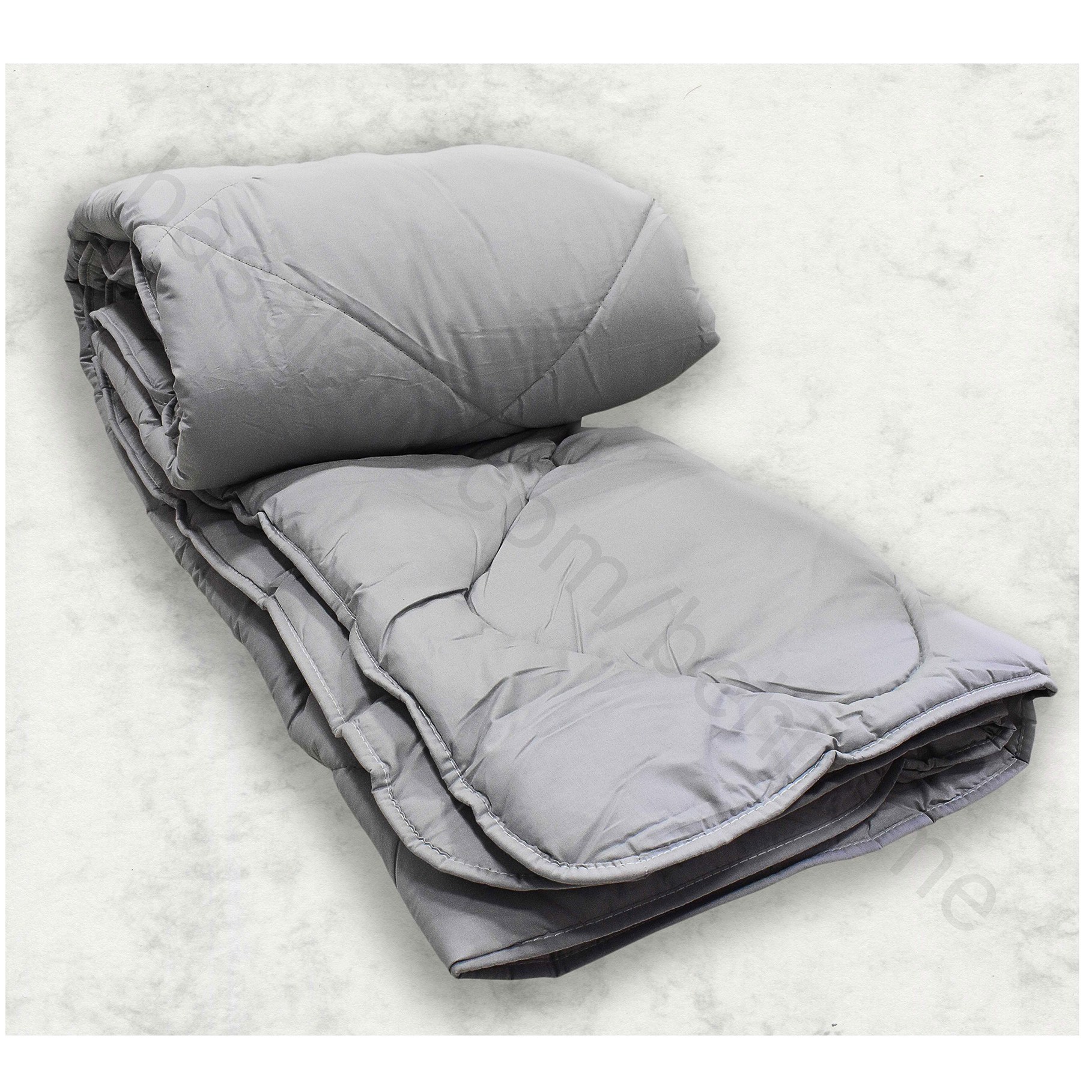 لحاف لایت هتلی دونفره رنگ طوسی 