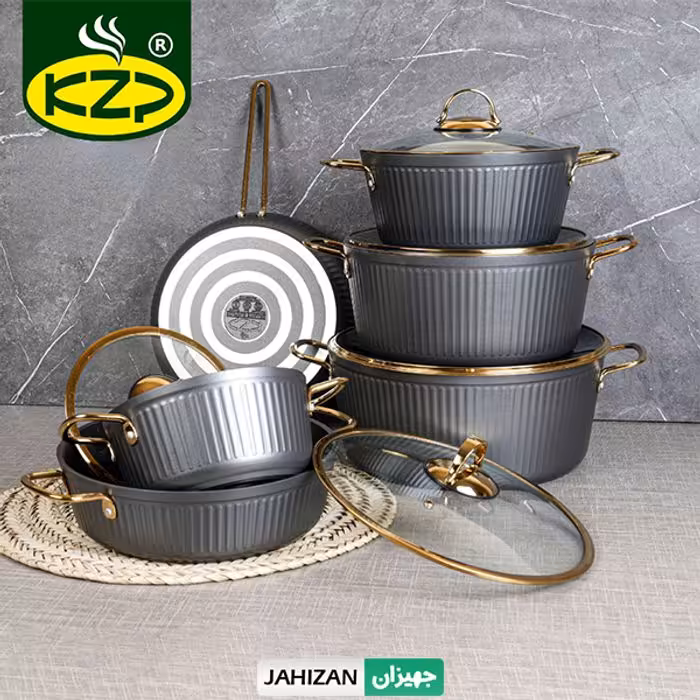سرویس قابلمه 11پارچه KZP مدل آلما