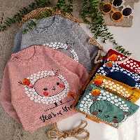 ژاکت بافت بره ای دخترانه و پسرانه سایز 40