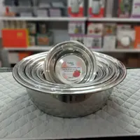لگن استیل 6 پارچه مارک یونیک لایف استیل آهنربا نگیر  6 تیکه 