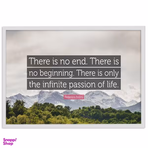 تابلو بکلیت طرح جمله انگیزشی انگلیسی از فدریکو فلینی Federico Fellini مدل W-s1752