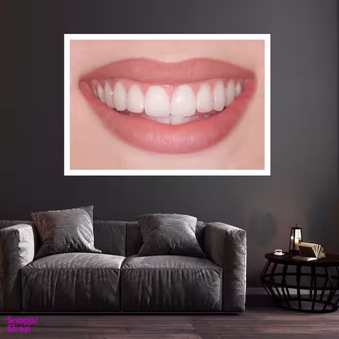 تابلو بکلیت طرح لبخند و دندانپزشکی مدل قاب شاسی W-s10120