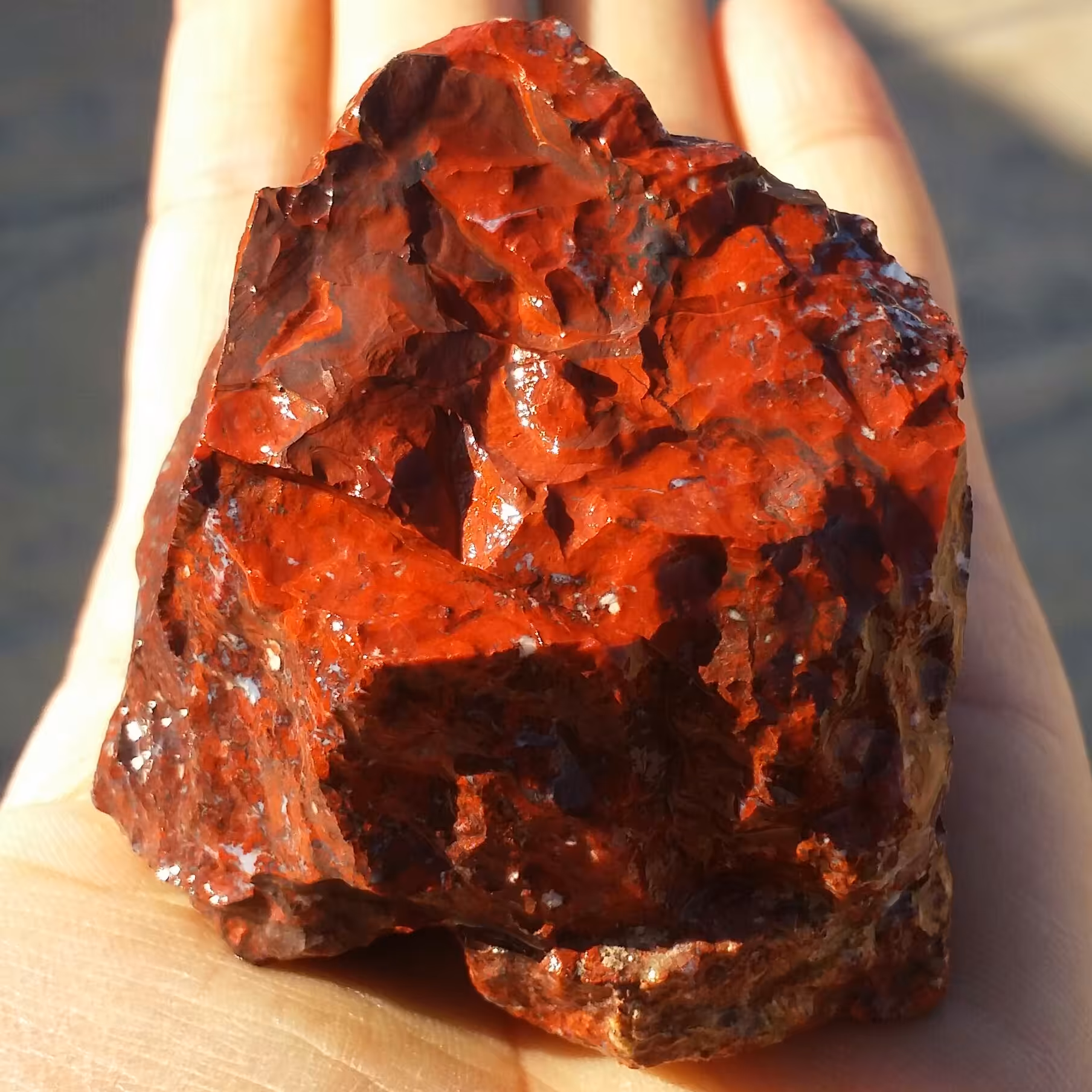 سنگ راف جاسپر منظره سرخ یا جاسپر خون 100 در 100 طبیعی خارق العاده زیبا خاااص بی نظیر
 