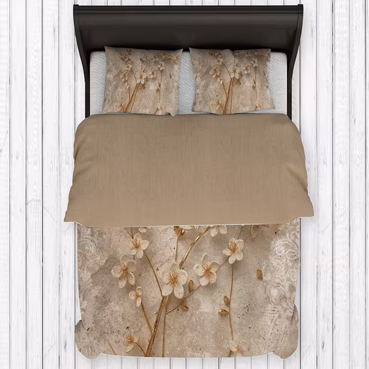 روتختی مدل درخت بهاری یکنفره 4تکه جنس میکرو