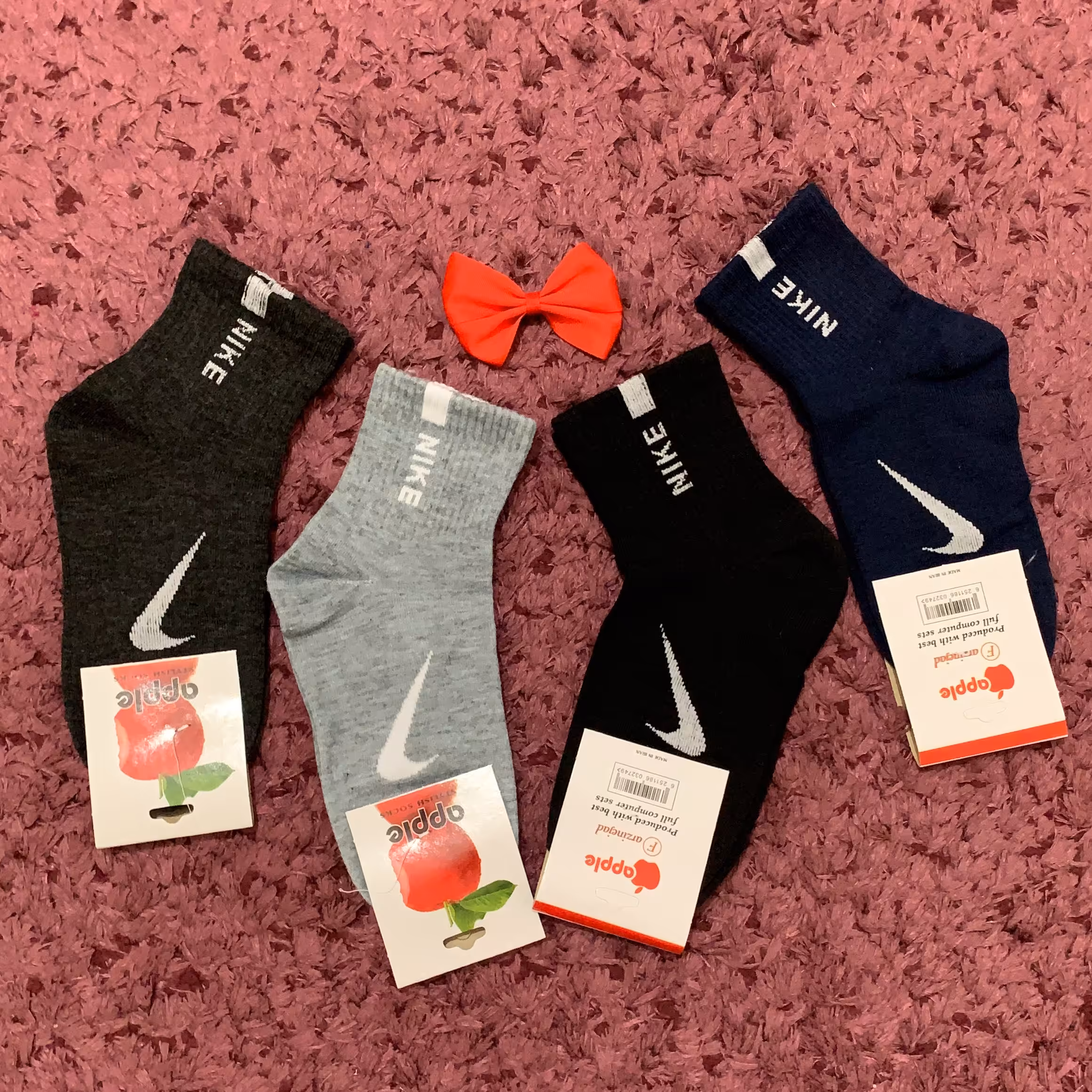 جوراب اسپرت نیم ساق ساده طرح نایک  فری سایز  مناسب خانم ها و آقایان - کد 401 