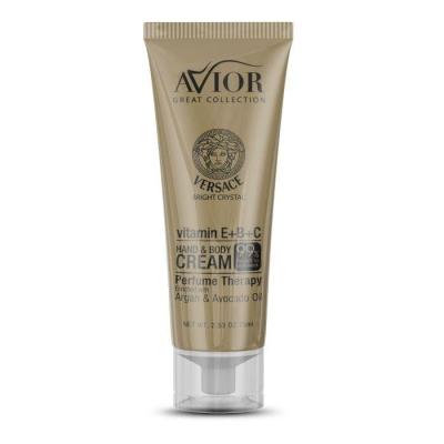 کرم مرطوب کننده و آبرسان دست و صورت آویور مدل VERSACE حجم 75 میلی لیتر
