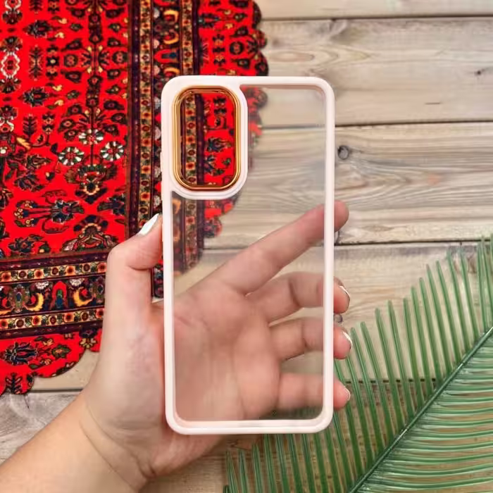 قاب گوشی Galaxy A32 4G سامسونگ اورجینالدور سیلیکونی متال گلبهی کد 76045