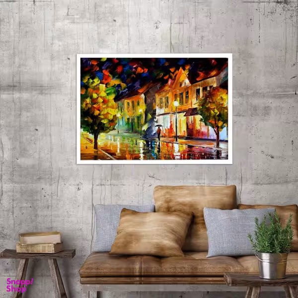 تابلو بکلیت طرح نقاشی منظره رنگ روغن مدل W900