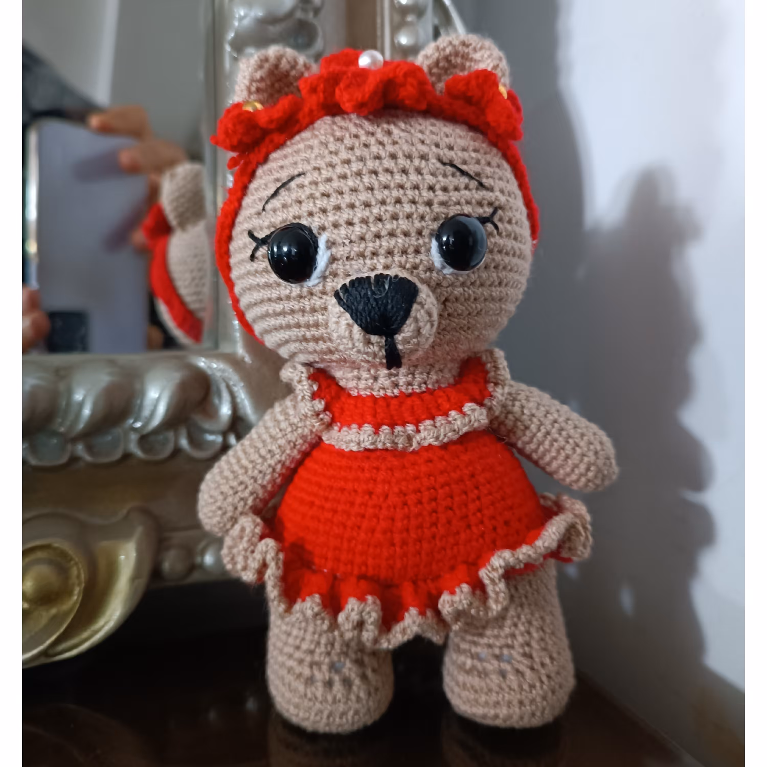 عروسک دست باف  خرس مدل 2