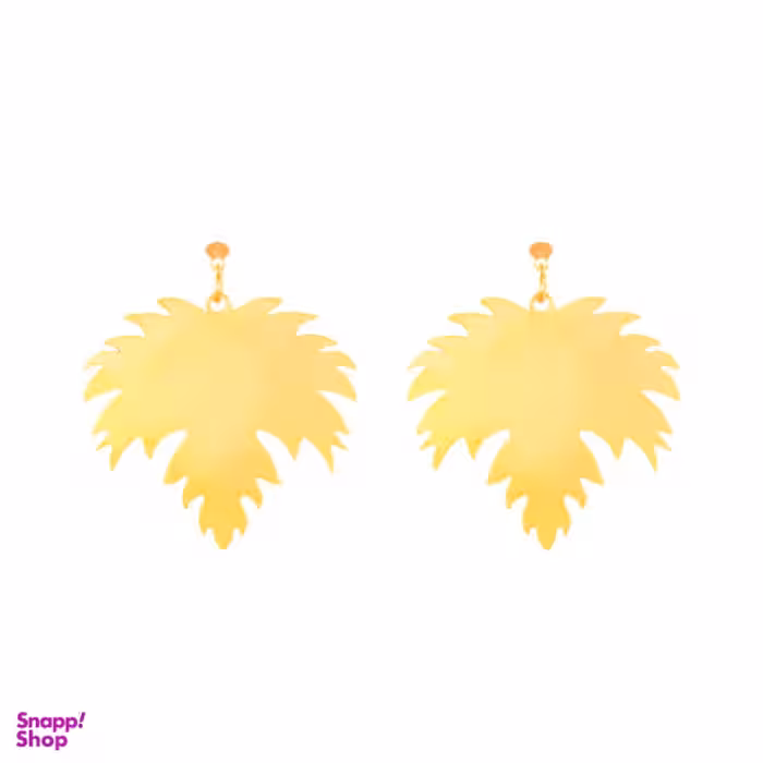 گوشواره طلا 18 عیار زنانه سانا گالری مدل برگ کد D10190