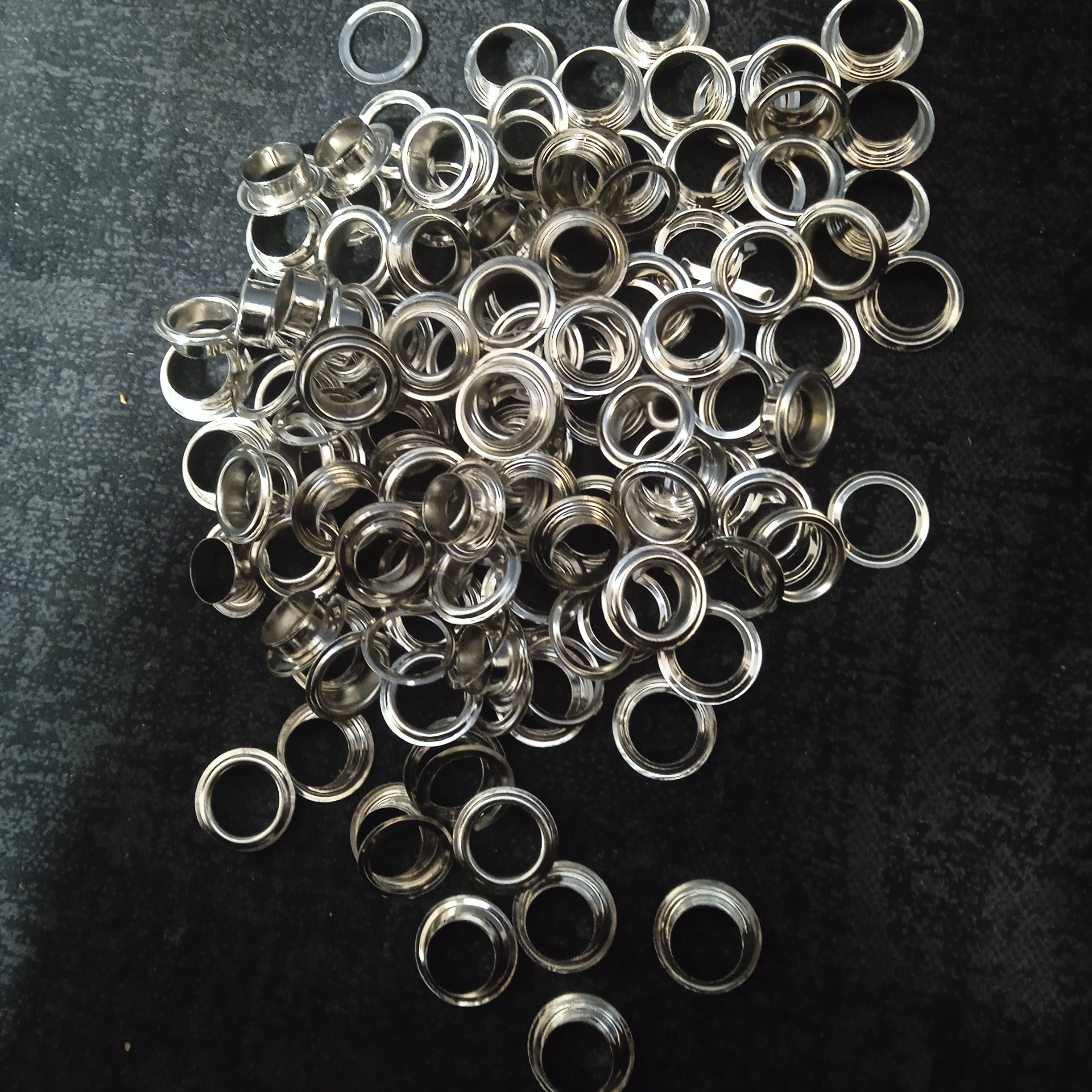 حلقه سایز 23 رنگ استیل بسته 100 عددی