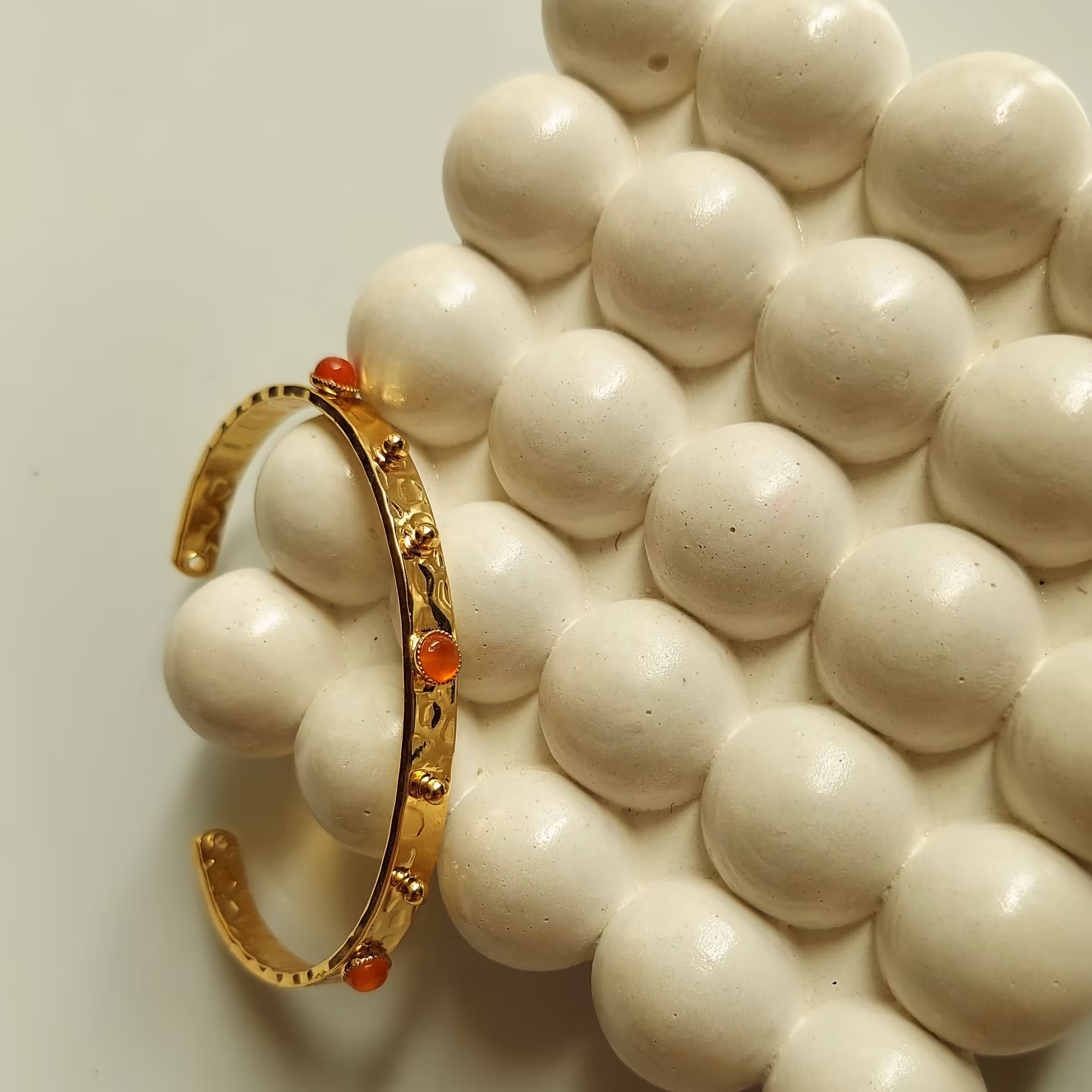 بنگل روکش طلا با سنگ اصل وارداتی