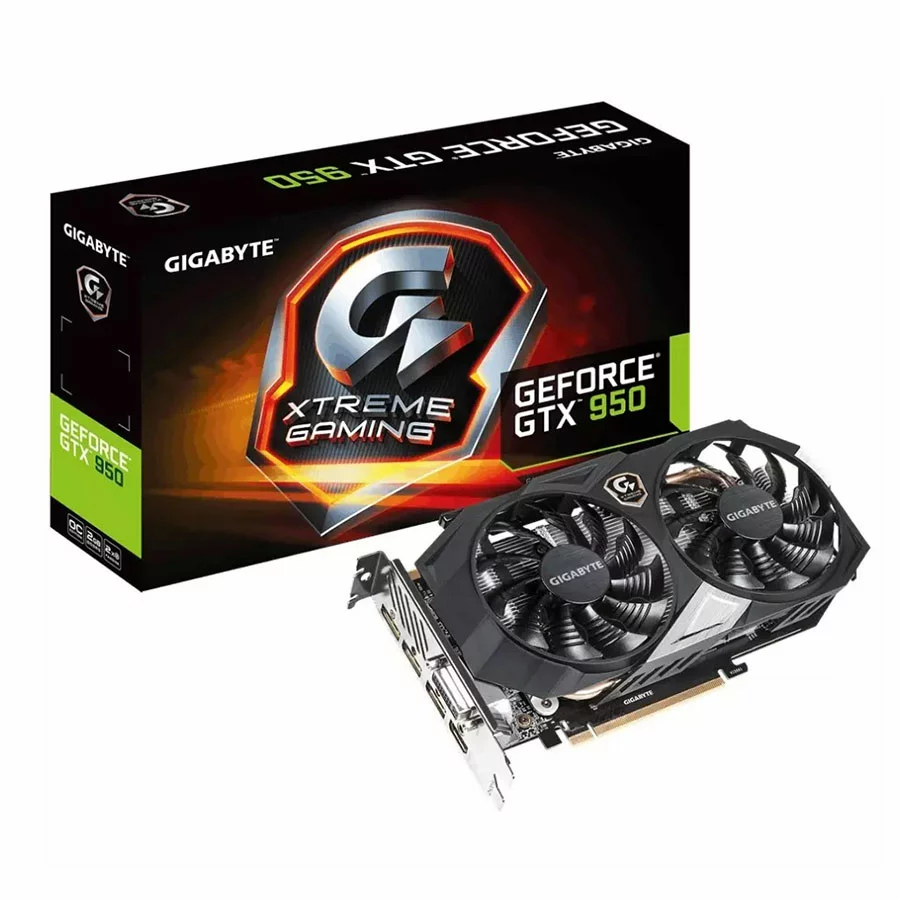 کارت گرافیک گیگابایت GTX 950 XTREME GAMING WF 2X OC 2GB GDDR5