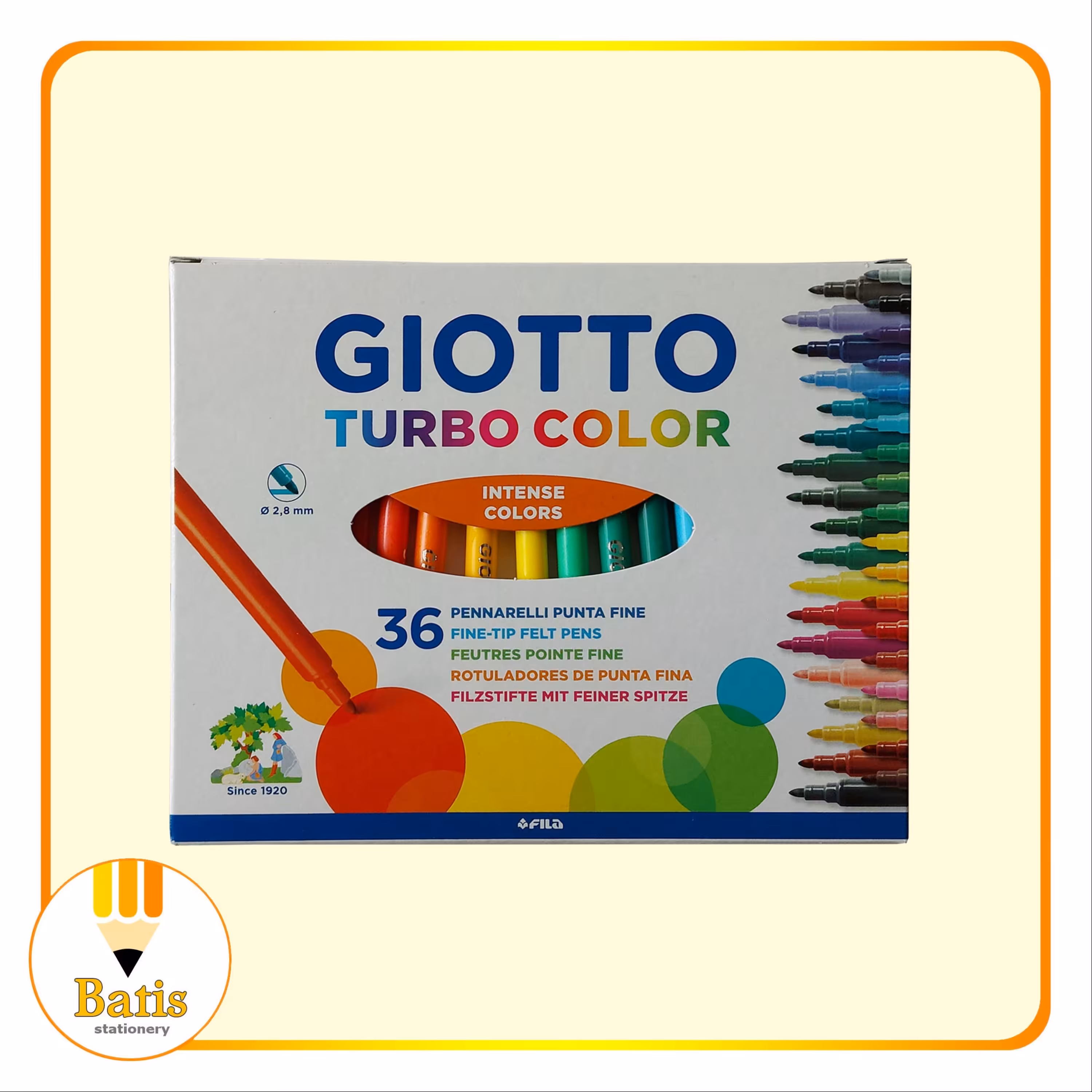 ماژیک رنگ آمیزی 36 رنگ جیوتو ساخت ایتالیا