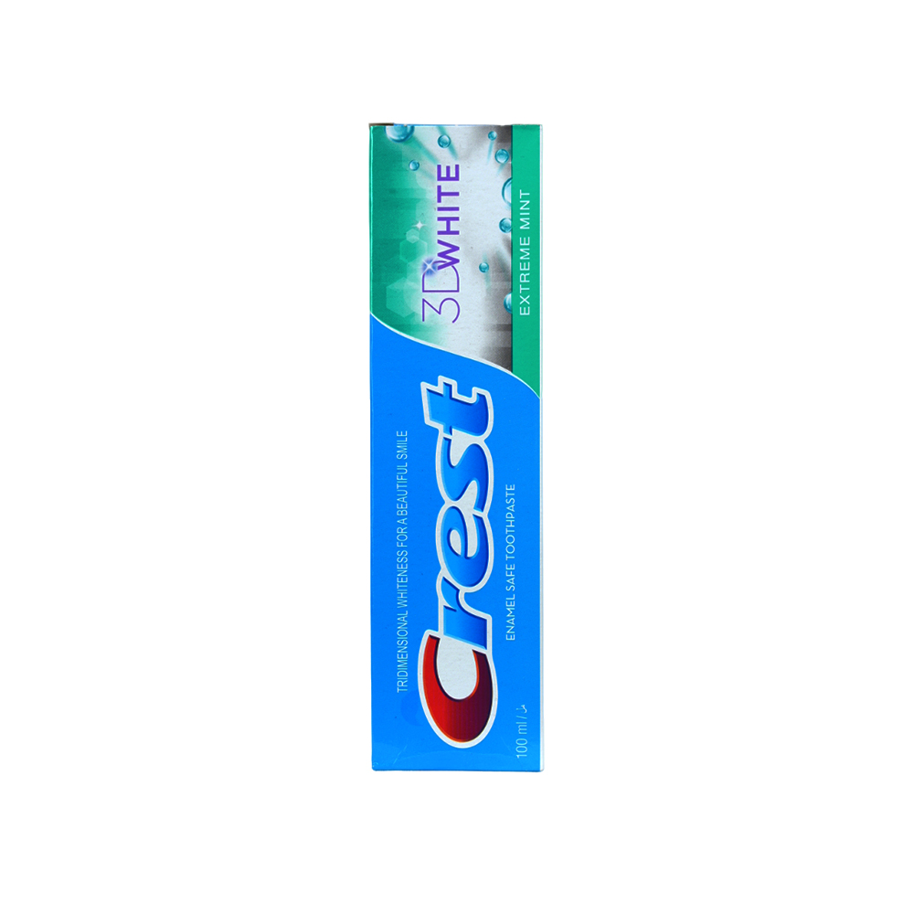 خمیردندان سفید کننده کرست مدل 3Dwhite حجم 100 میلی لیتر - فروشگاه تخصصی محصولات پوست و مو تیراژه