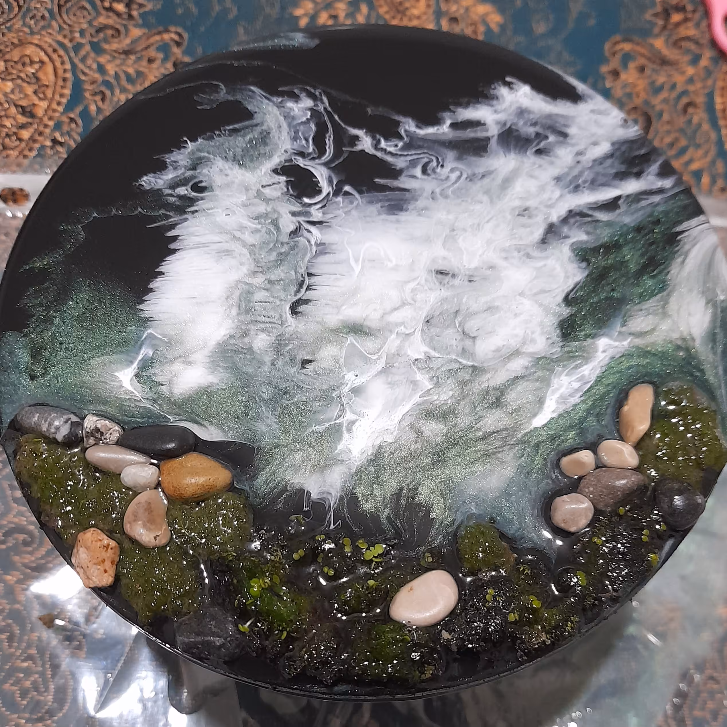 تخته سرو رزینی با بیس چوبی 