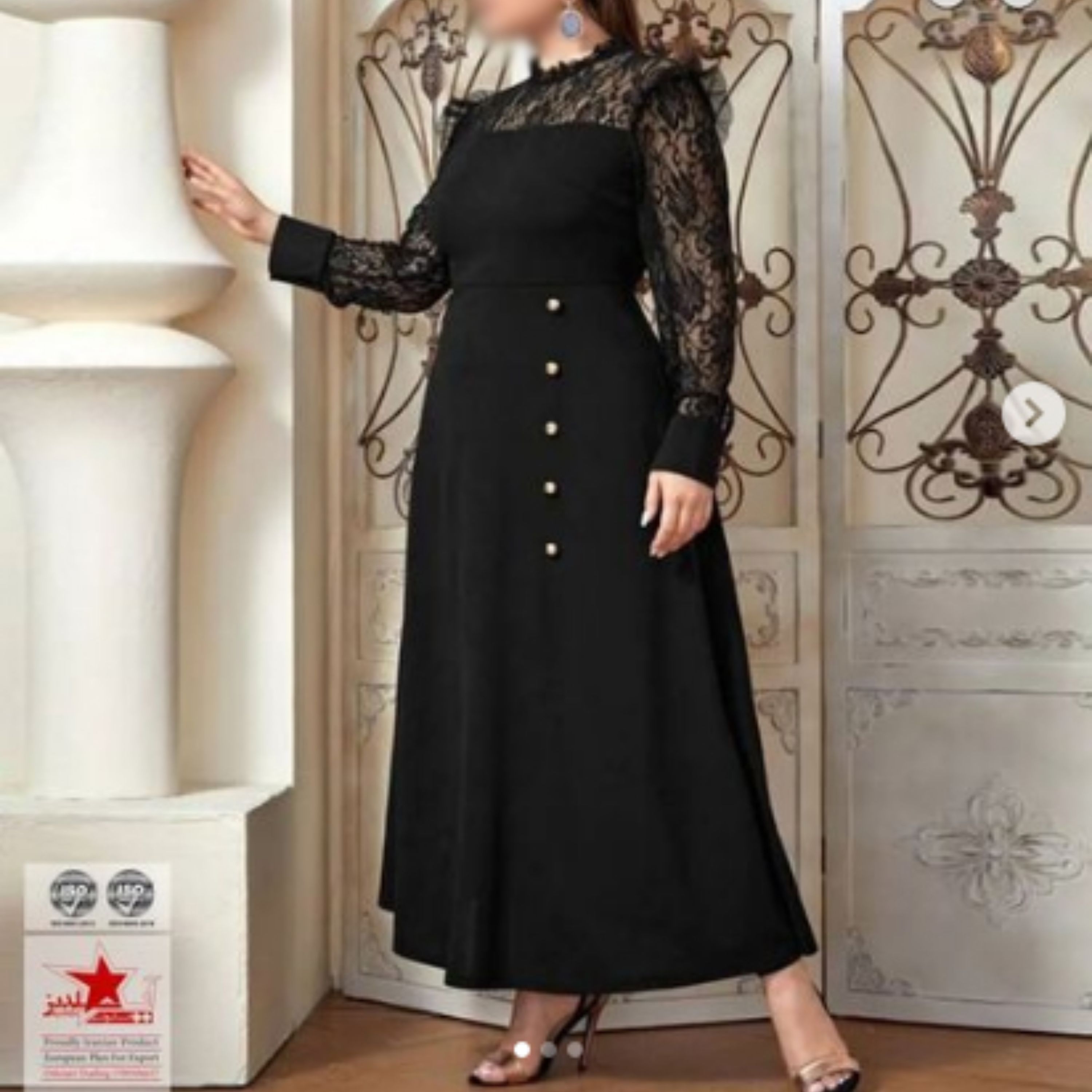 لباس مجلسی گیپور سایز بزرگ سایز 50 تا 56