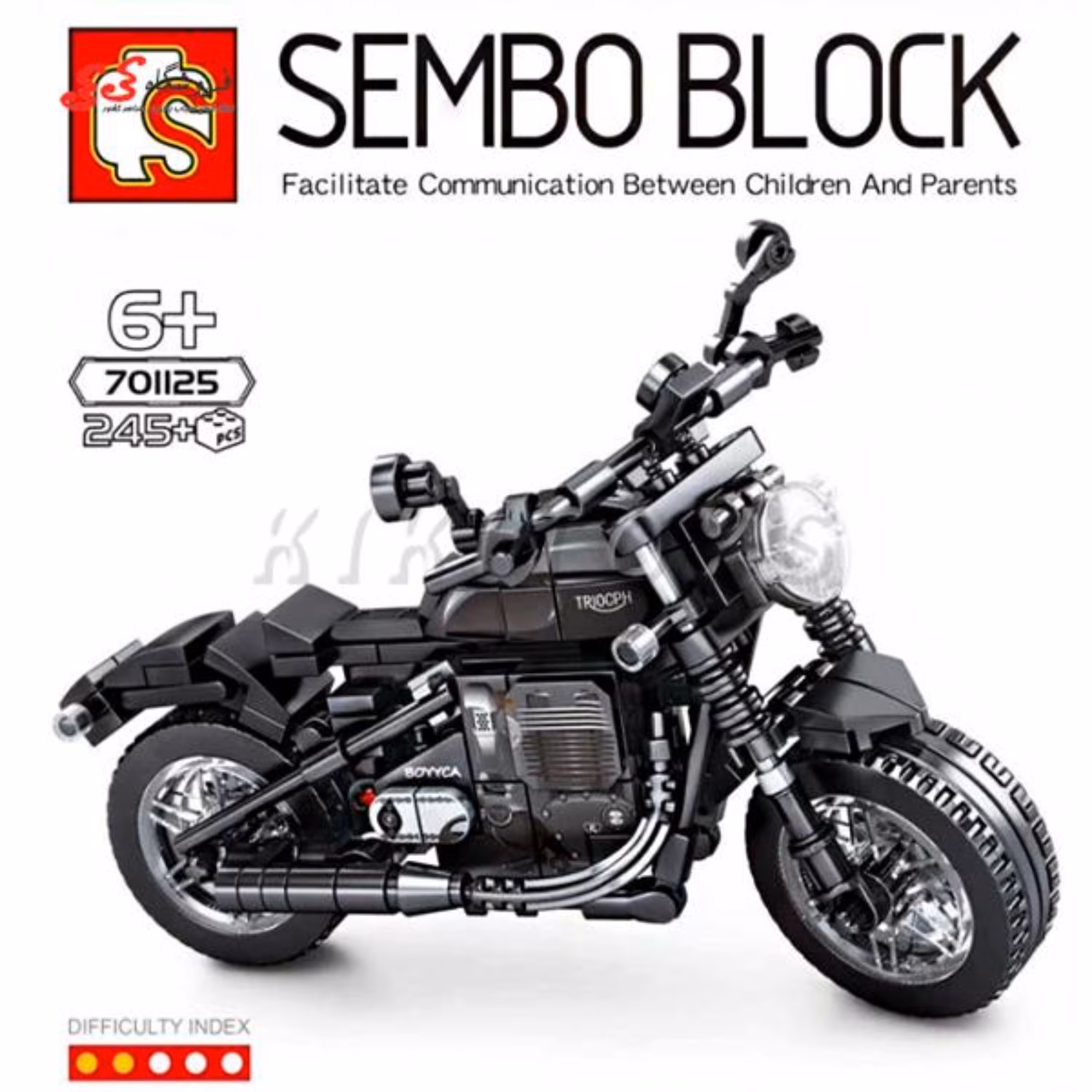 لگو ماکت موتور تریومف Triumph برند اس وای SEMBO BLOCK 701125
