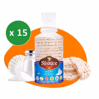 پکیج سیس رایس کیک رژیمی طعم نمک دریایی کارتن 15 بسته ای