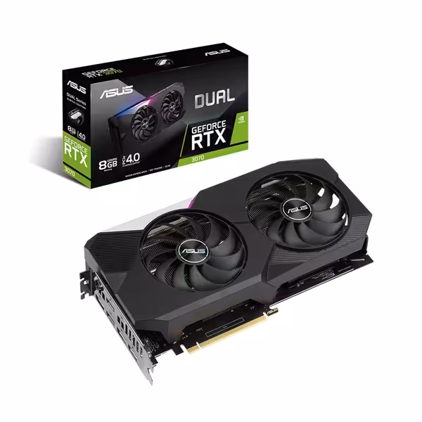 کارت گرافیک  ایسوس  مدل DUAL-RTX3070-O8G حافظه 8 گیگابایت