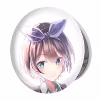 آینه جیبی خندالو طرح رکا انیمه کانوجواوکاری مدل تاشو کد 18231