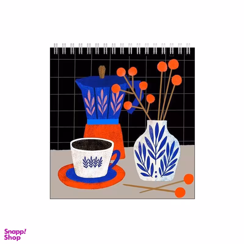 دفتر طراحی بامبیلیپ طرح چیدمان مینی مال قهوه و موکاپات و گلدان کد 1546903