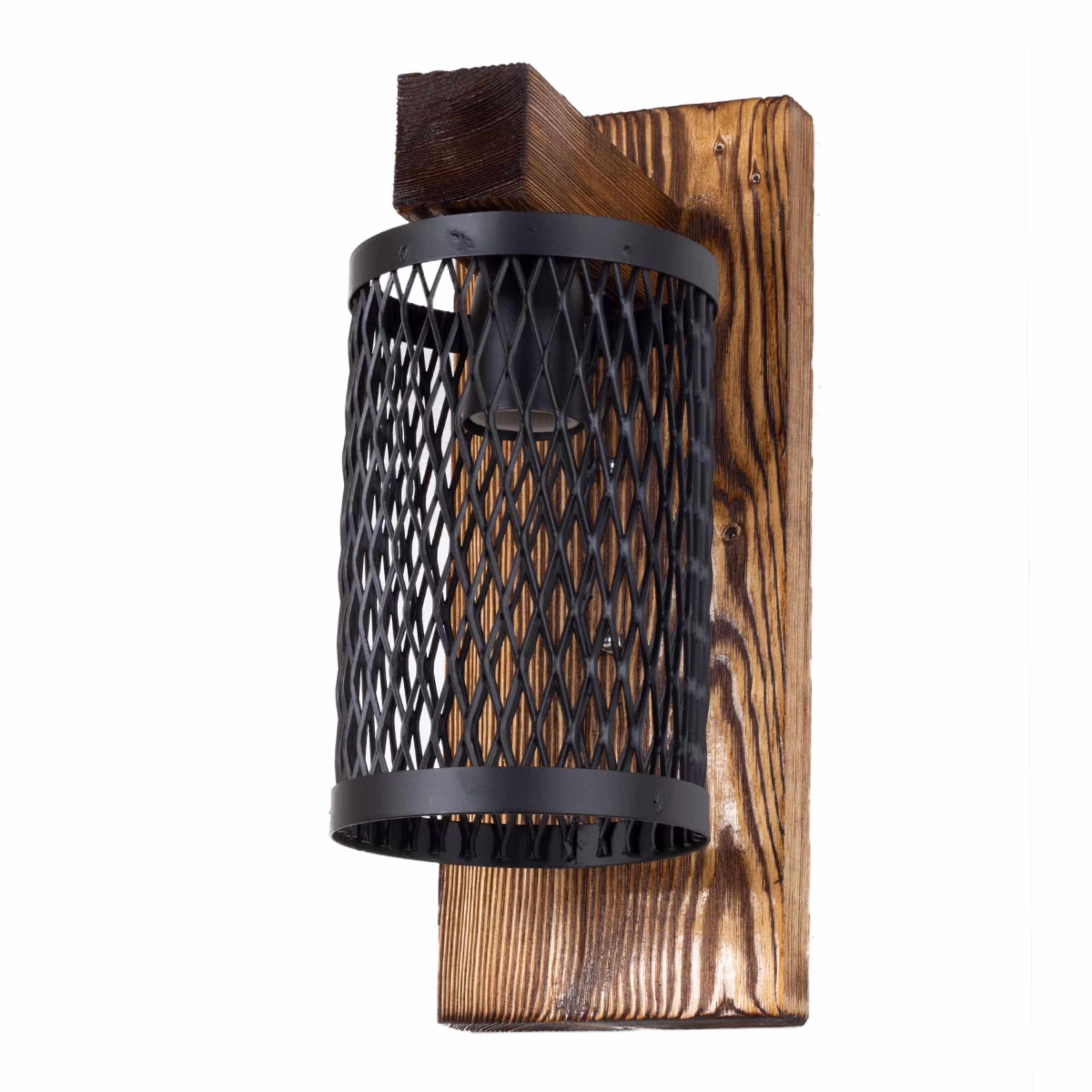 چراغ دیواری چوبی توری مدل W-45