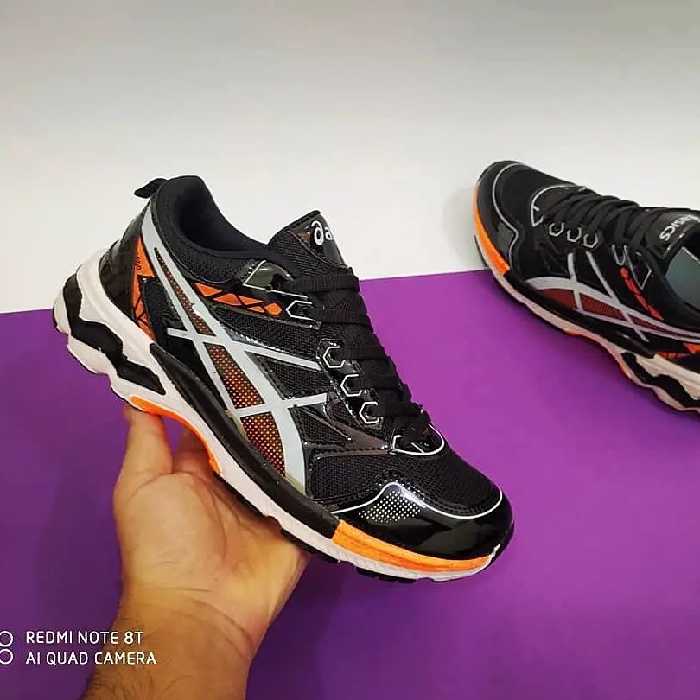 کفش مردانه اسپرت اسیکس مشکی نرم و بادوام با ارسال رایگان 