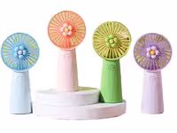 مینی پنکه مدل دستی و رومیزی قابل شارژ طرح گل