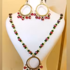 نیم ست طرح هندی رنگی