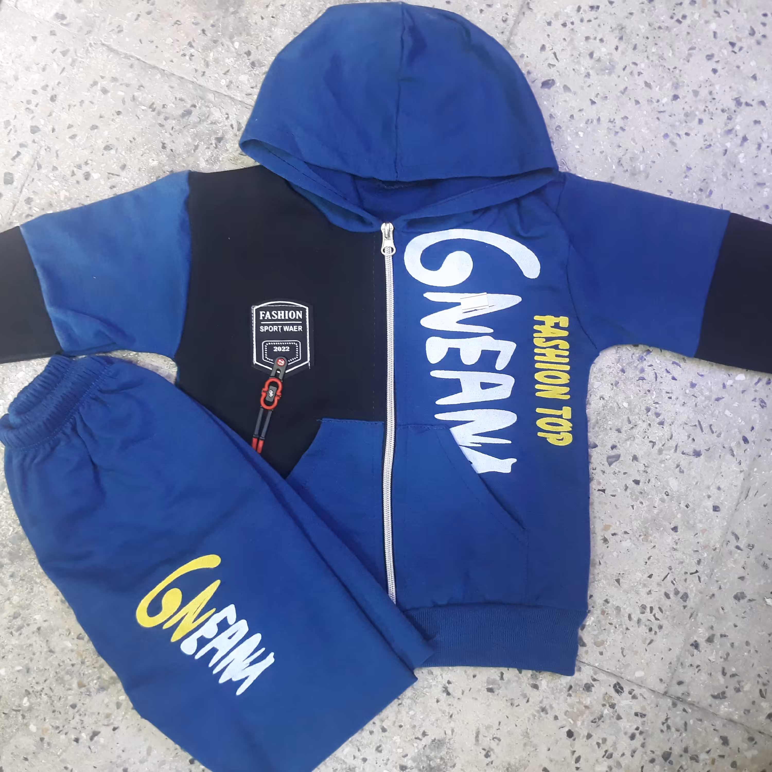 سویشرت و شلوار تو گرم بچه گانه رنگ بندی جنس پنبه سایز 35 تا 50