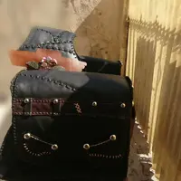 کیف سایز بزرگ دوطرفه موتور سیکلت تمام چرم طبیعی گاوی و کاملا انحصاری و دستدوز 