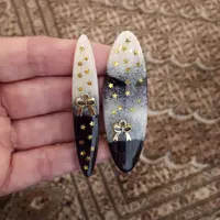 گیره مو رزینی دستساز خانگی( جفتی)
