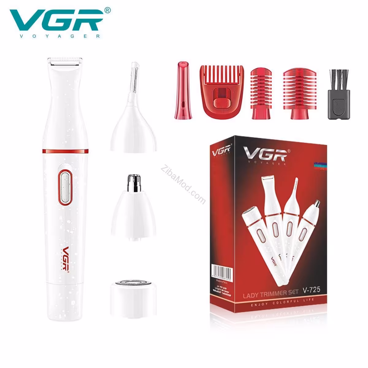 ماشین 4 کاره اصلاح ابرو و گوش و بینی و شیور بانوان وی جی آر 