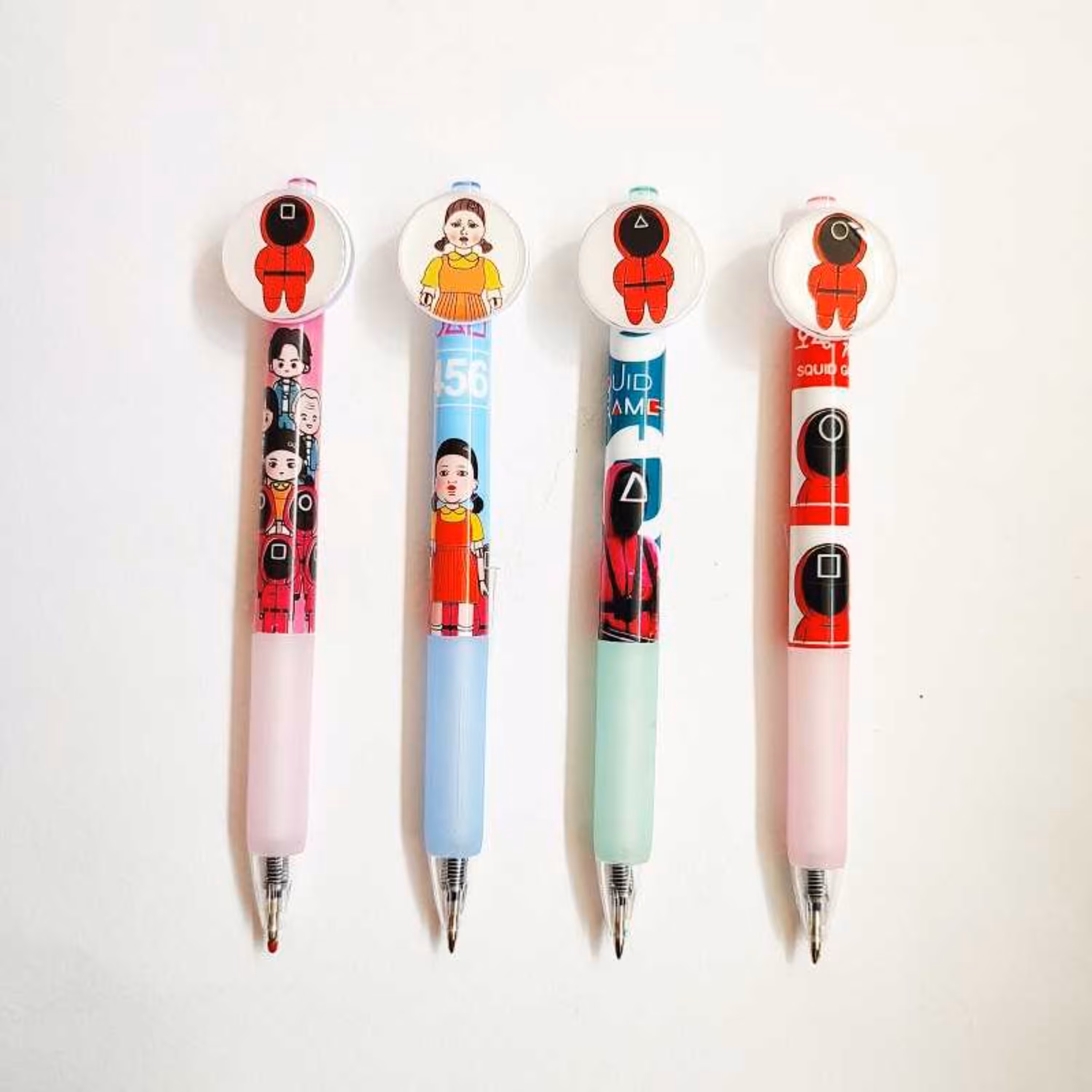 خودکار آبی فشاری فانتزی طرح  بازی مرکب