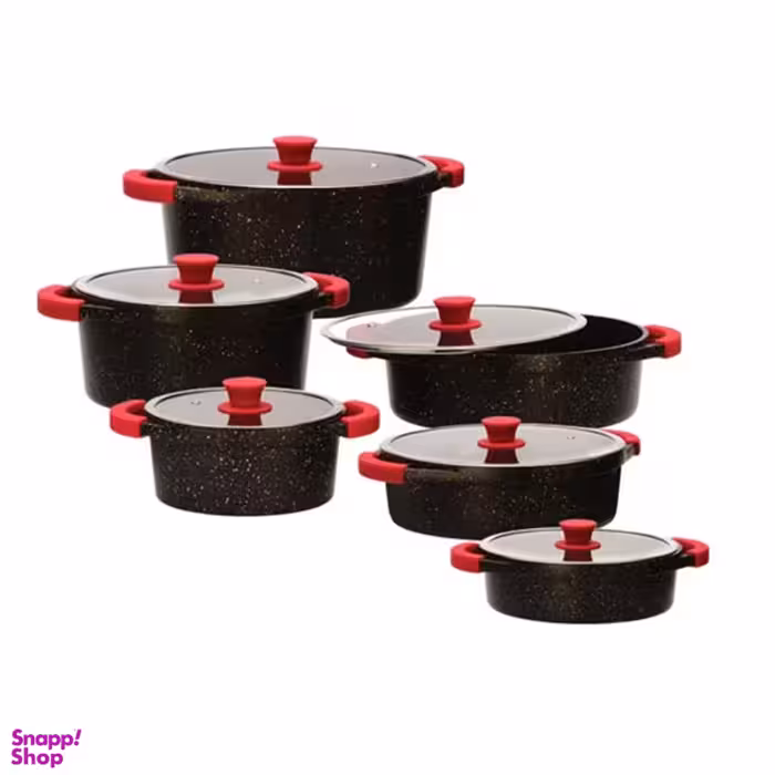 سرویس قابلمه 12 پارچه زرساب مدل مونارک