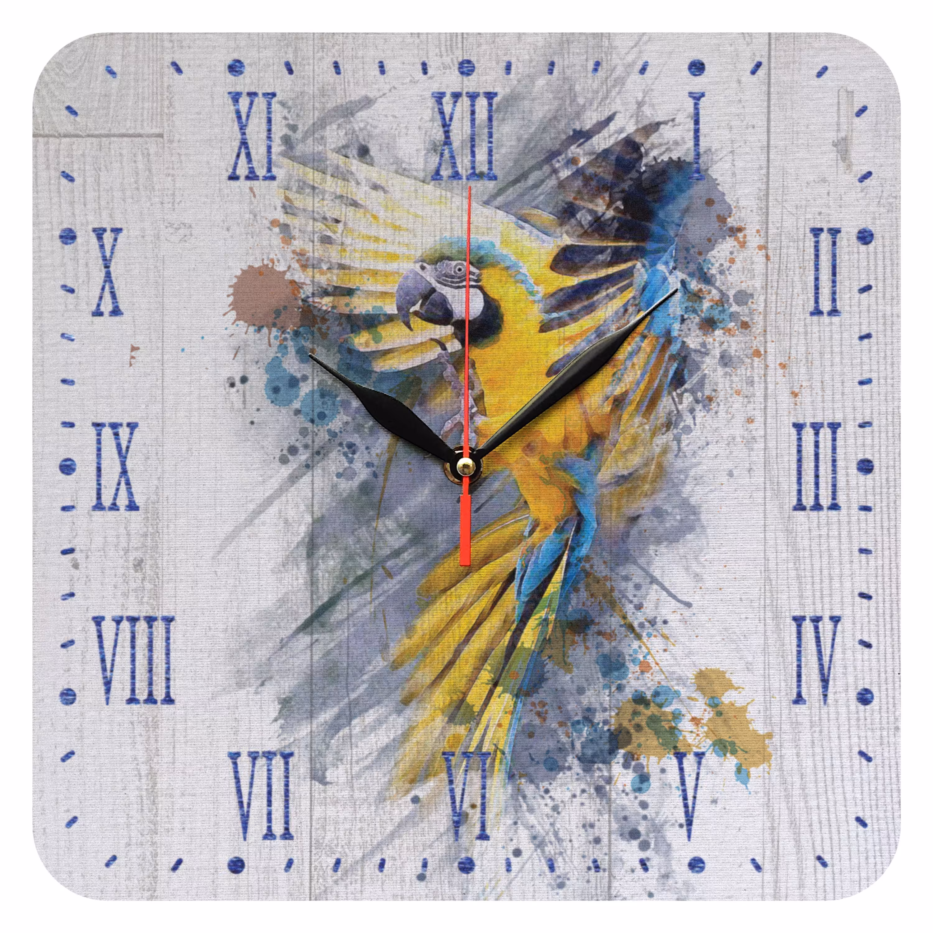 ساعت دیواری مدل 1028 طرح طوطی