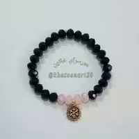 دستبند کریستالی دو رنگ