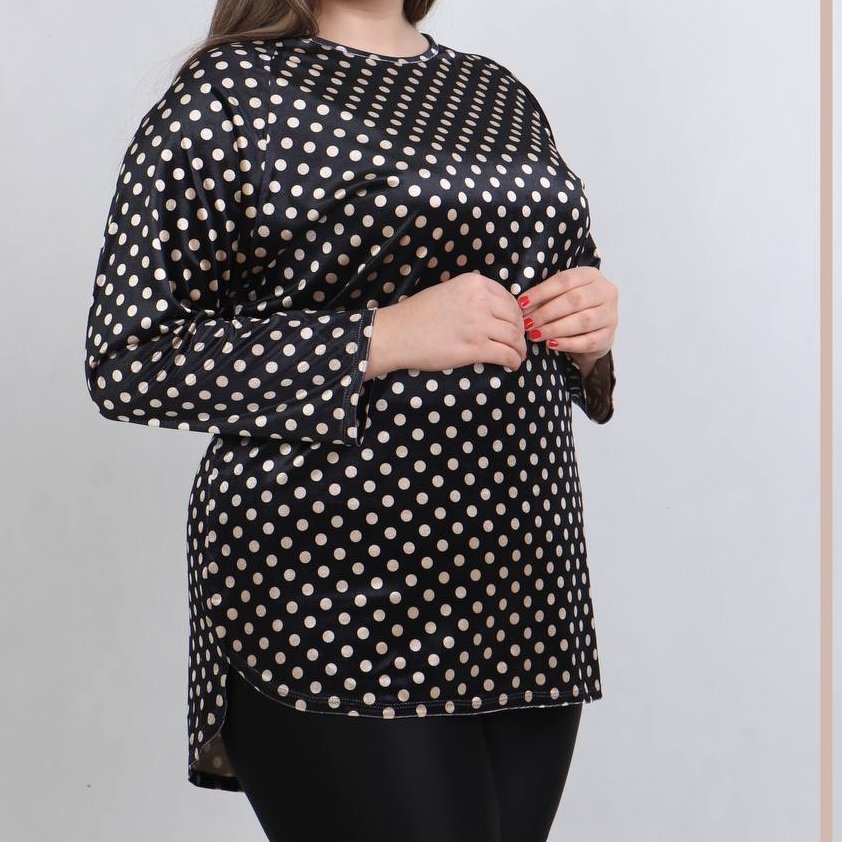 تونیک مخمل زنانه سایز بزرگ 46تا62