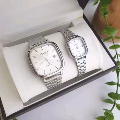 ساعت ست مردانه و زنانه کاسیو استیل