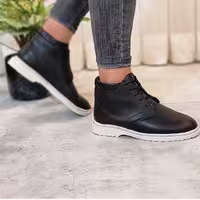 کفش ساقدار مردانه  Black ecco