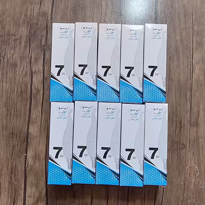 پک 10 عددی لامپ 7 وات تی سو مدل اشکی گارانتی دار