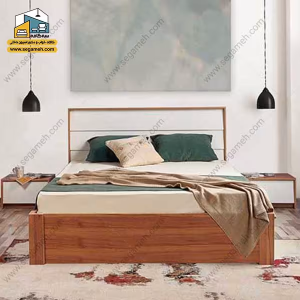 تخت خواب دونفره کد BDP40 - فروشگاه سه گامه