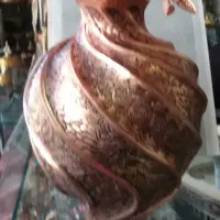 گلدان مسی طرح پیچ