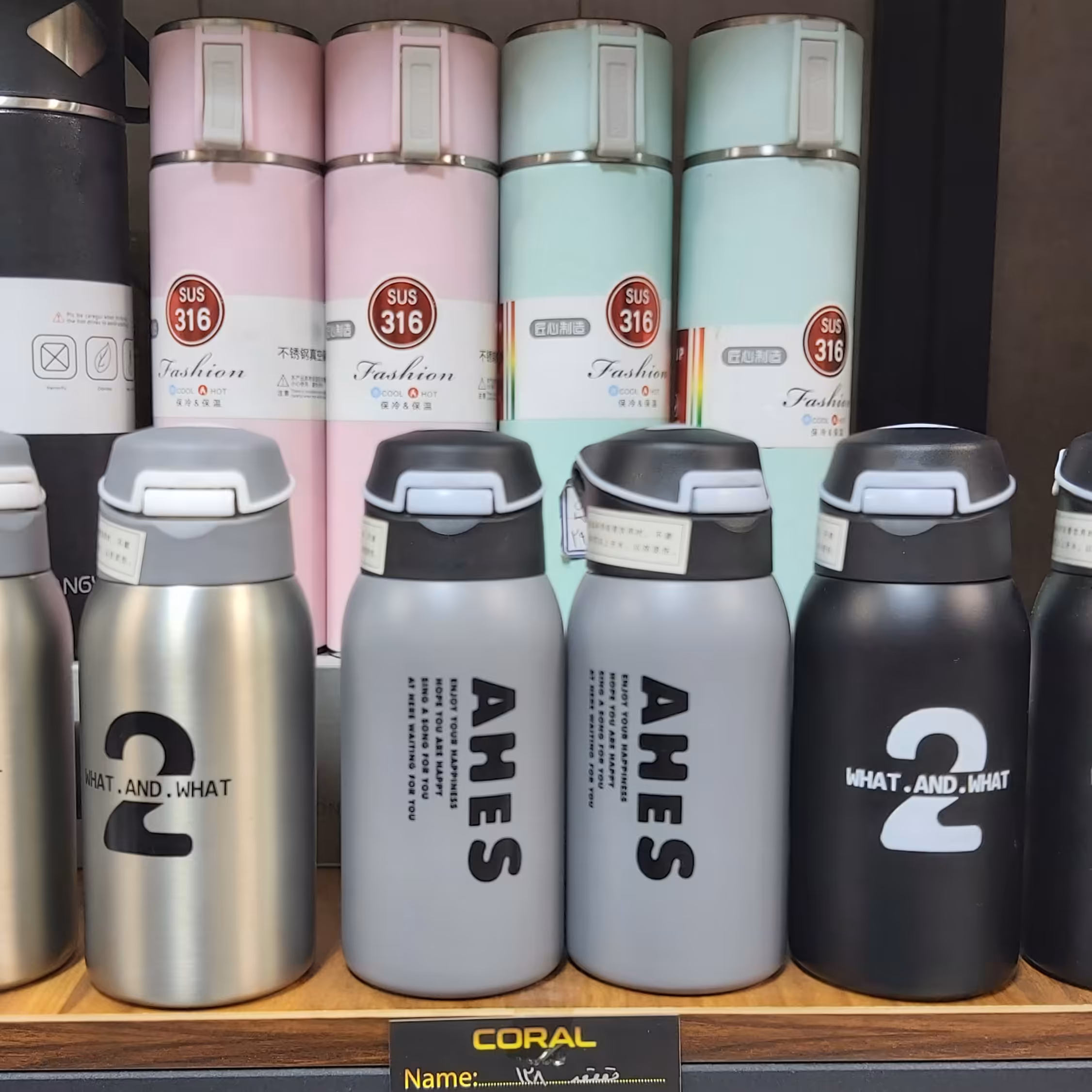 تراول قمقمه تمام فلزی ، دوجداره استیل ، خاص و شیک ، موجود در سه رنگ