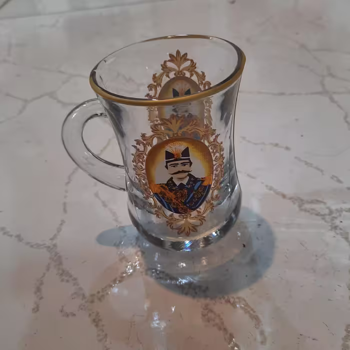استکان کمرباریک شاه عباسی فنجان شاه عباسی شیش عددی فنجان کمر باریک فنجون چای خوری 